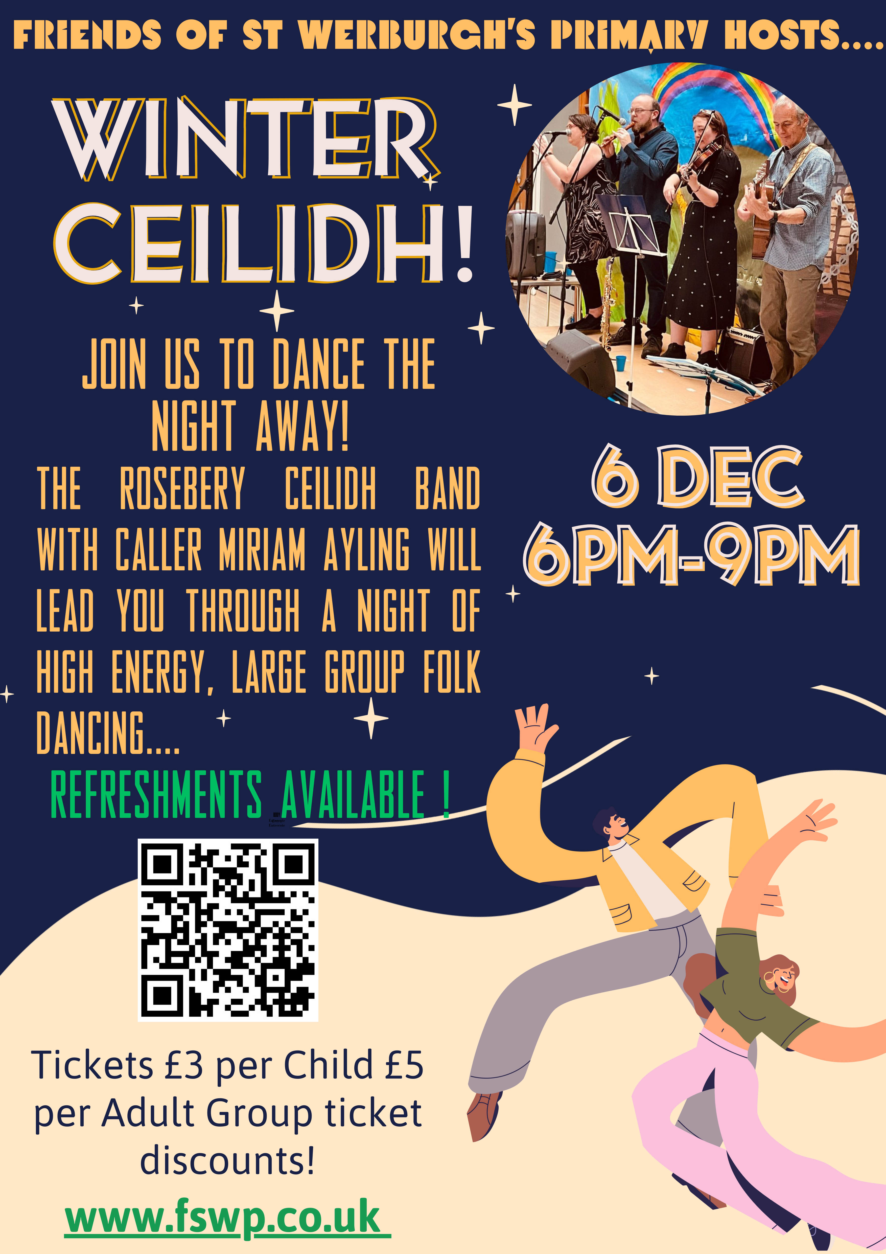 Winter Ceilidh - Family Fun & Dance at the School on 6th December 2024!