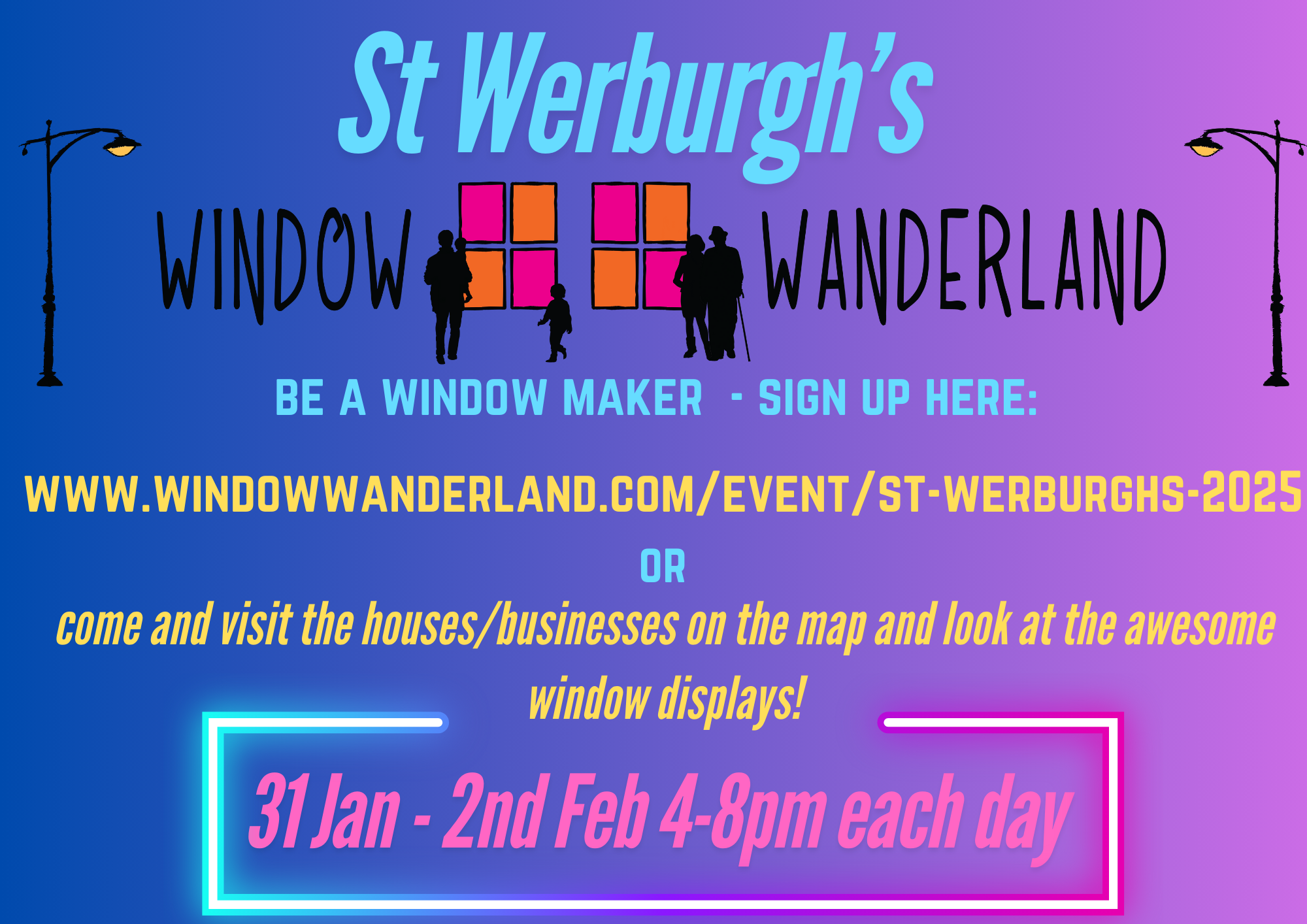 St Werburghs Window Wanderland Festival 31 JAN 2025
